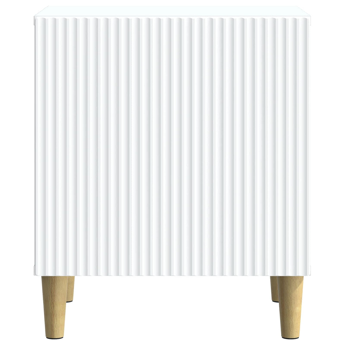 Bedside Cabinet White 43 x 34.5 x 50 cm Engineered Wood