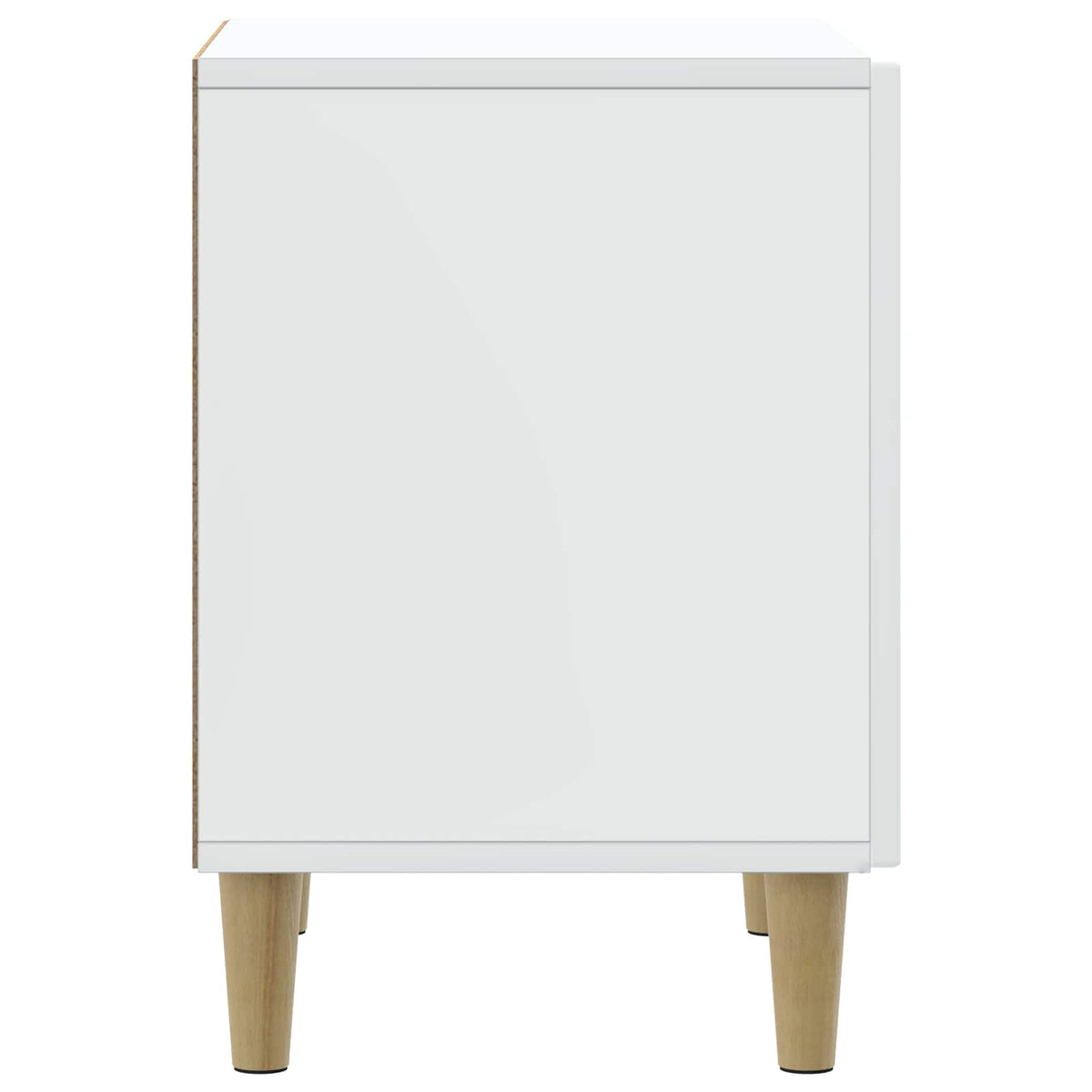 Bedside Cabinet White 43 x 34.5 x 50 cm Engineered Wood