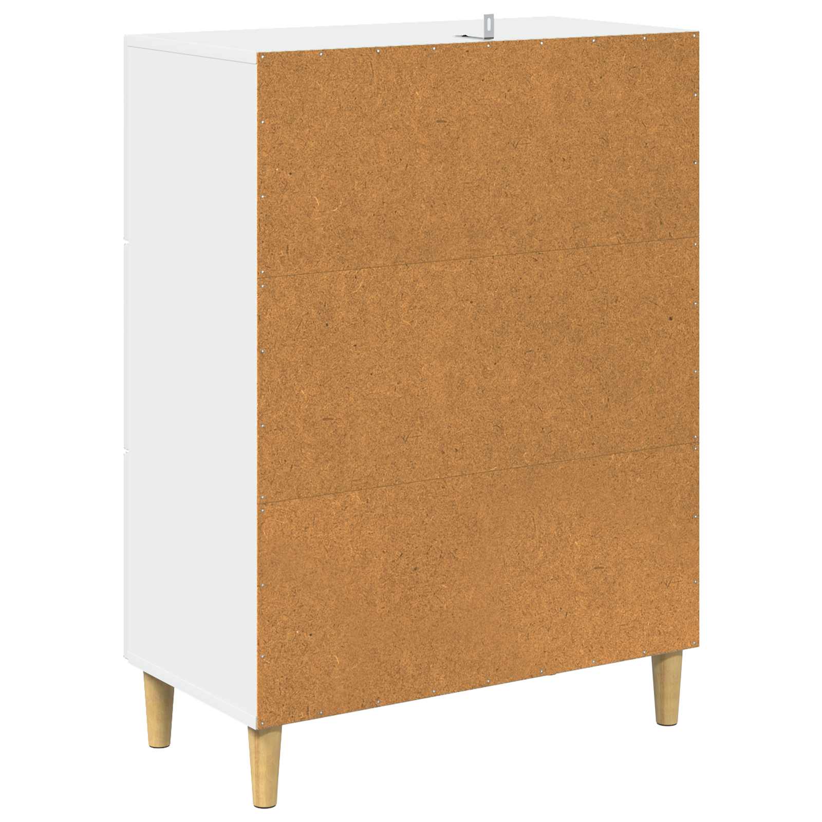 Drawer Cabinet White 66 x 34.5 x 90 cm Engineered Wood