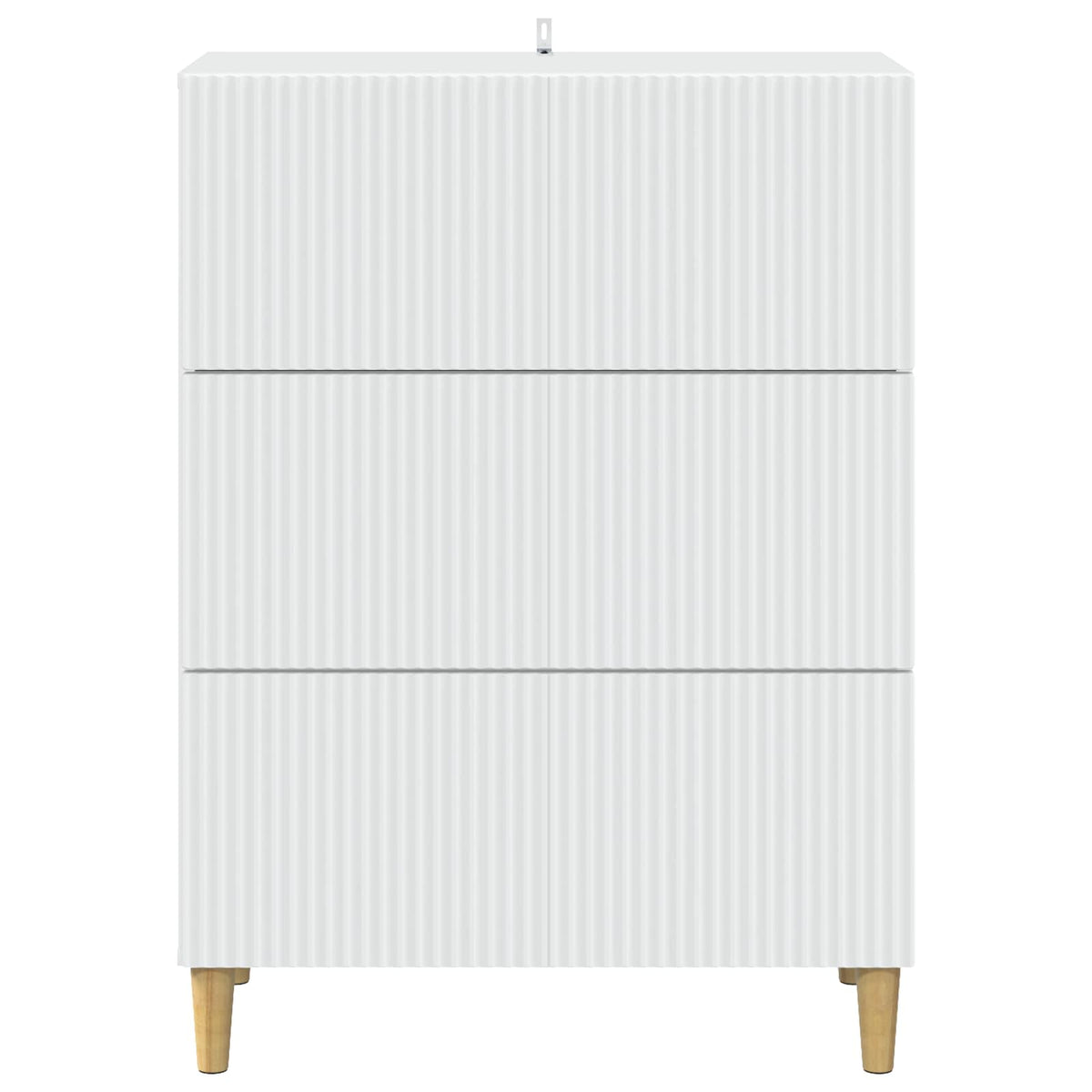 Drawer Cabinet White 66 x 34.5 x 90 cm Engineered Wood