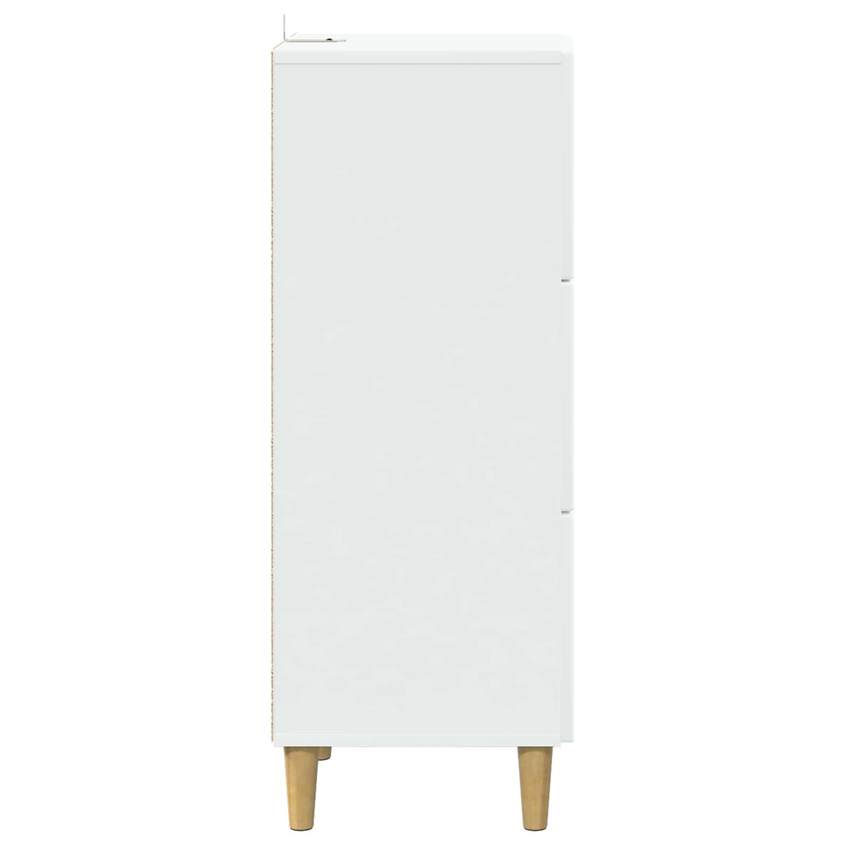 Drawer Cabinet White 33 x 34.5 x 90 cm Engineered Wood