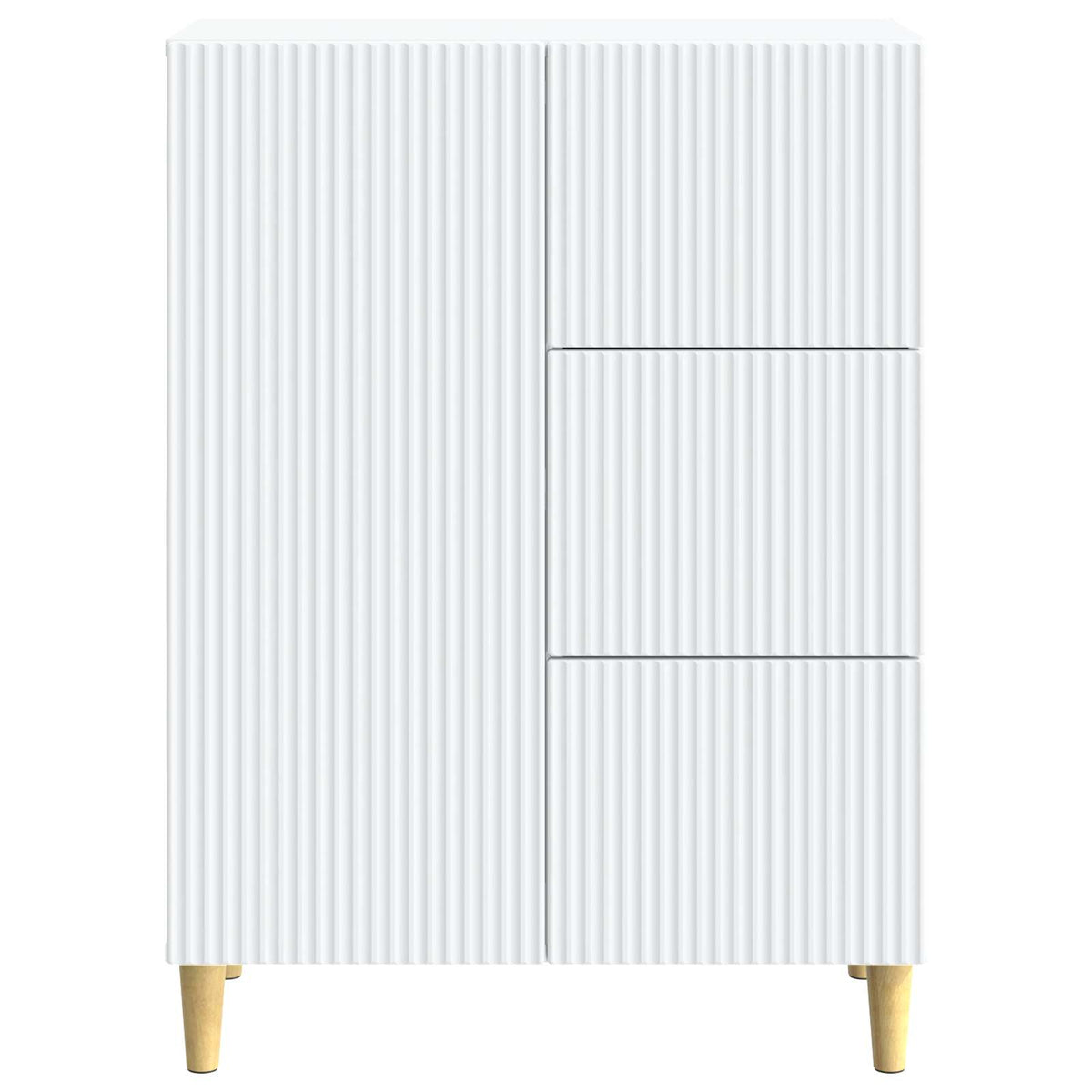 Sideboard with Drawer White 66 x 34.5 x 90 cm Engineered Wood
