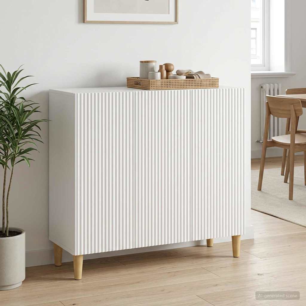 Sideboard White 89 x 34.5 x 80 cm Engineered Wood