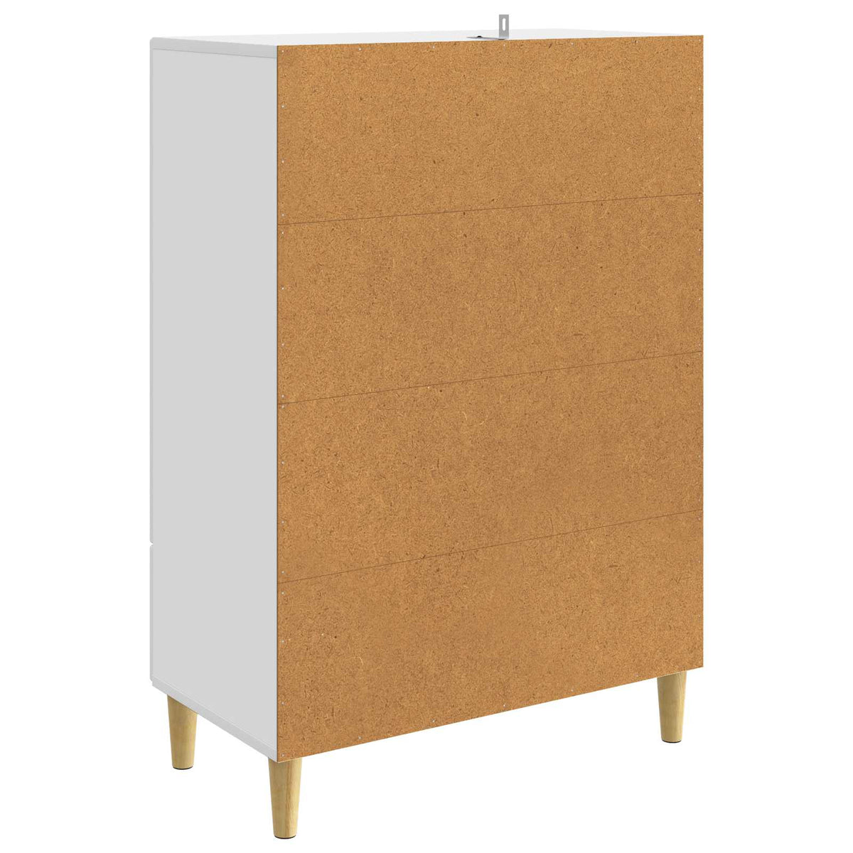 Sideboard with Drawer White 66 x 34.5 x 95 cm Engineered Wood