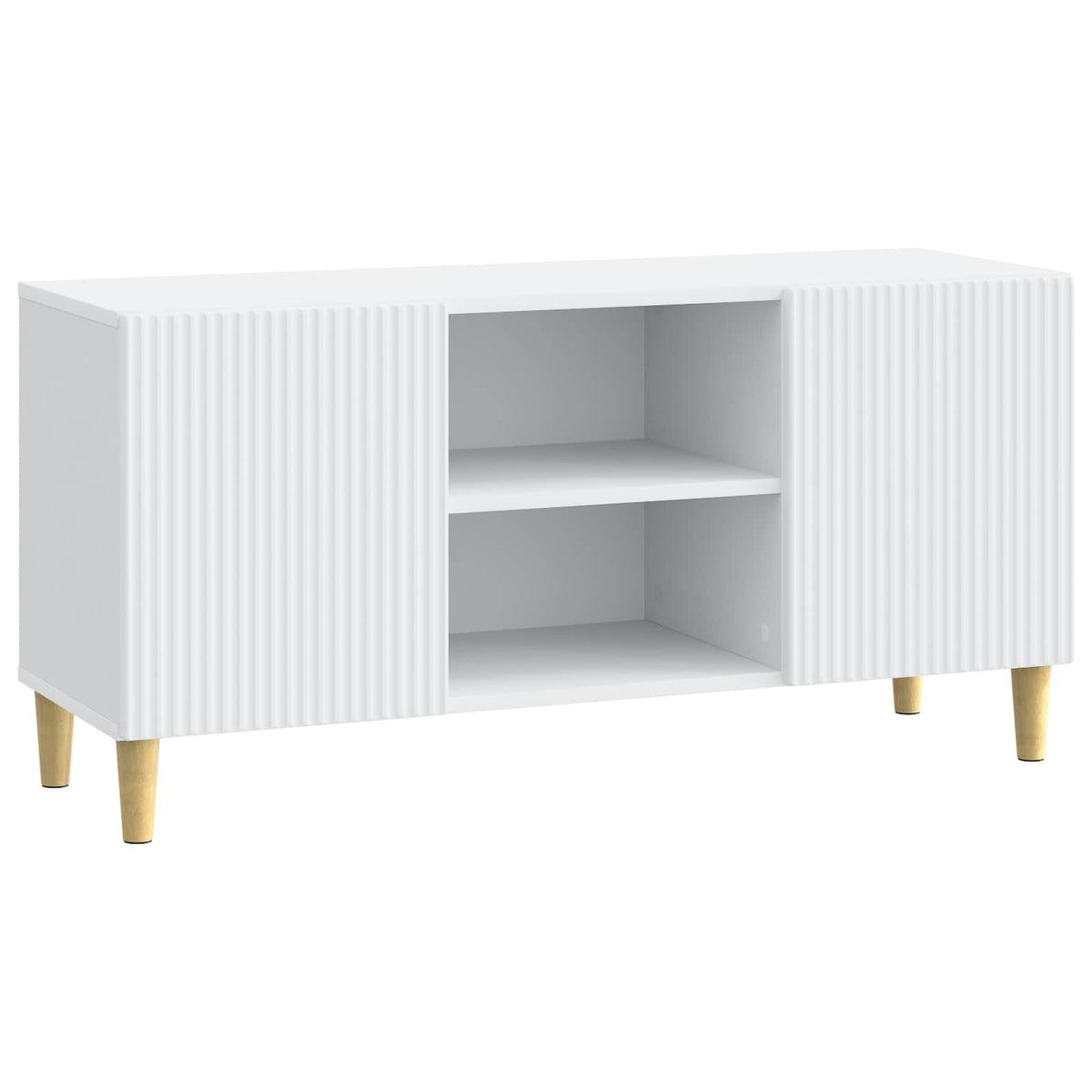 TV Cabinet White 102 x 34.5 x 50 cm Engineered Wood