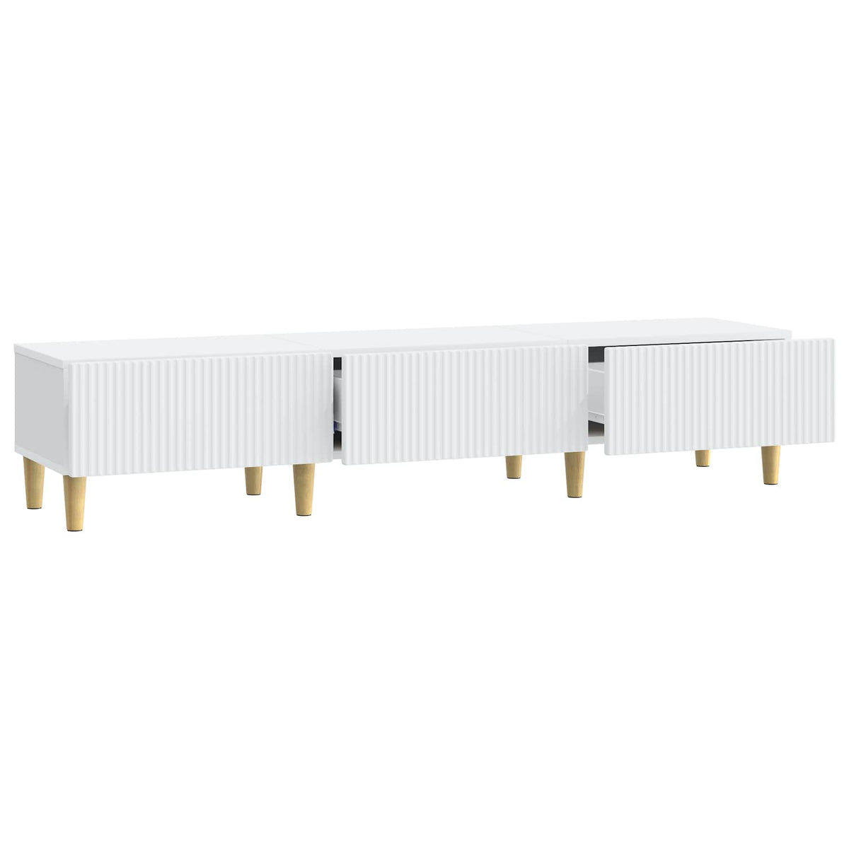 TV Cabinet with Drawer White 147 x 34.5 x 30 cm Engineered Wood