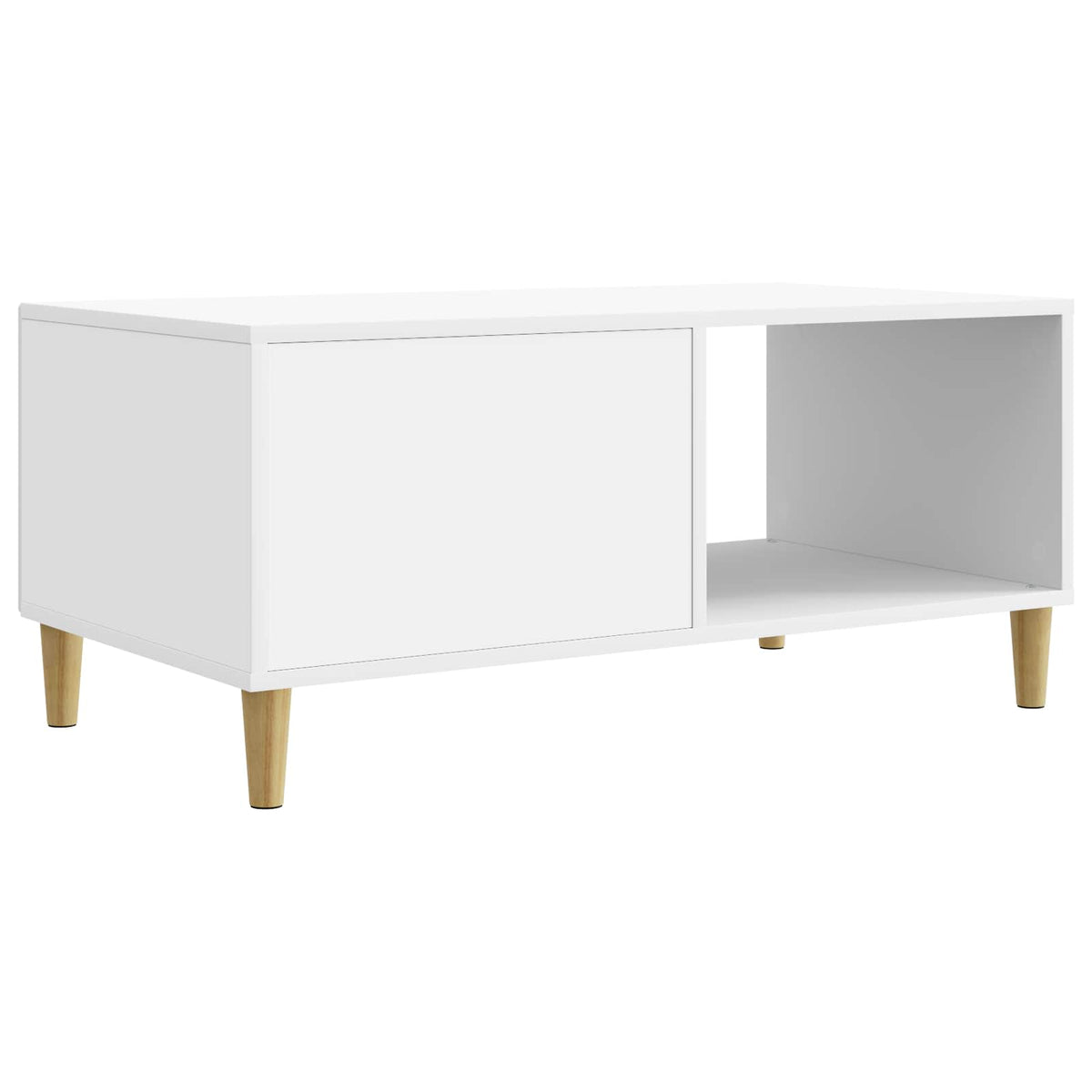 Coffee Table White 90 x 50 x 40 cm Engineered Wood