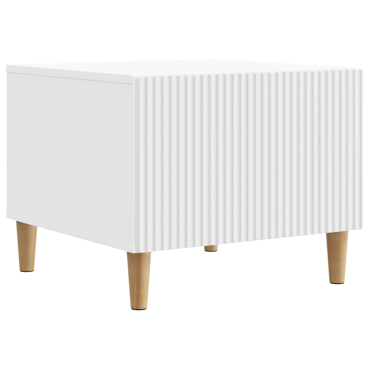 Coffee Table with Drawer White 49 x 50 x 40 cm Engineered Wood