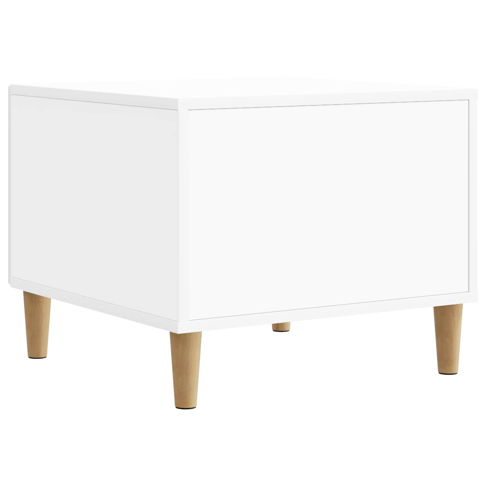 Coffee Table with Drawer White 49 x 50 x 40 cm Engineered Wood