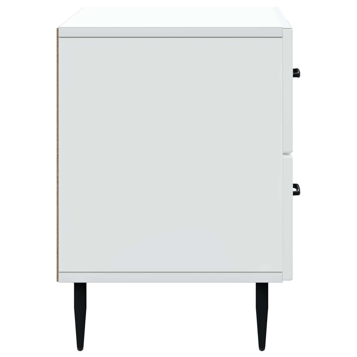 Bedside Cabinet White 62 x 34.5 x 47.5 cm Engineered Wood