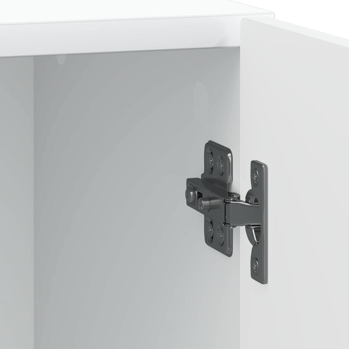 Bedside Cabinet White 43 x 34.5 x 50 cm Engineered Wood