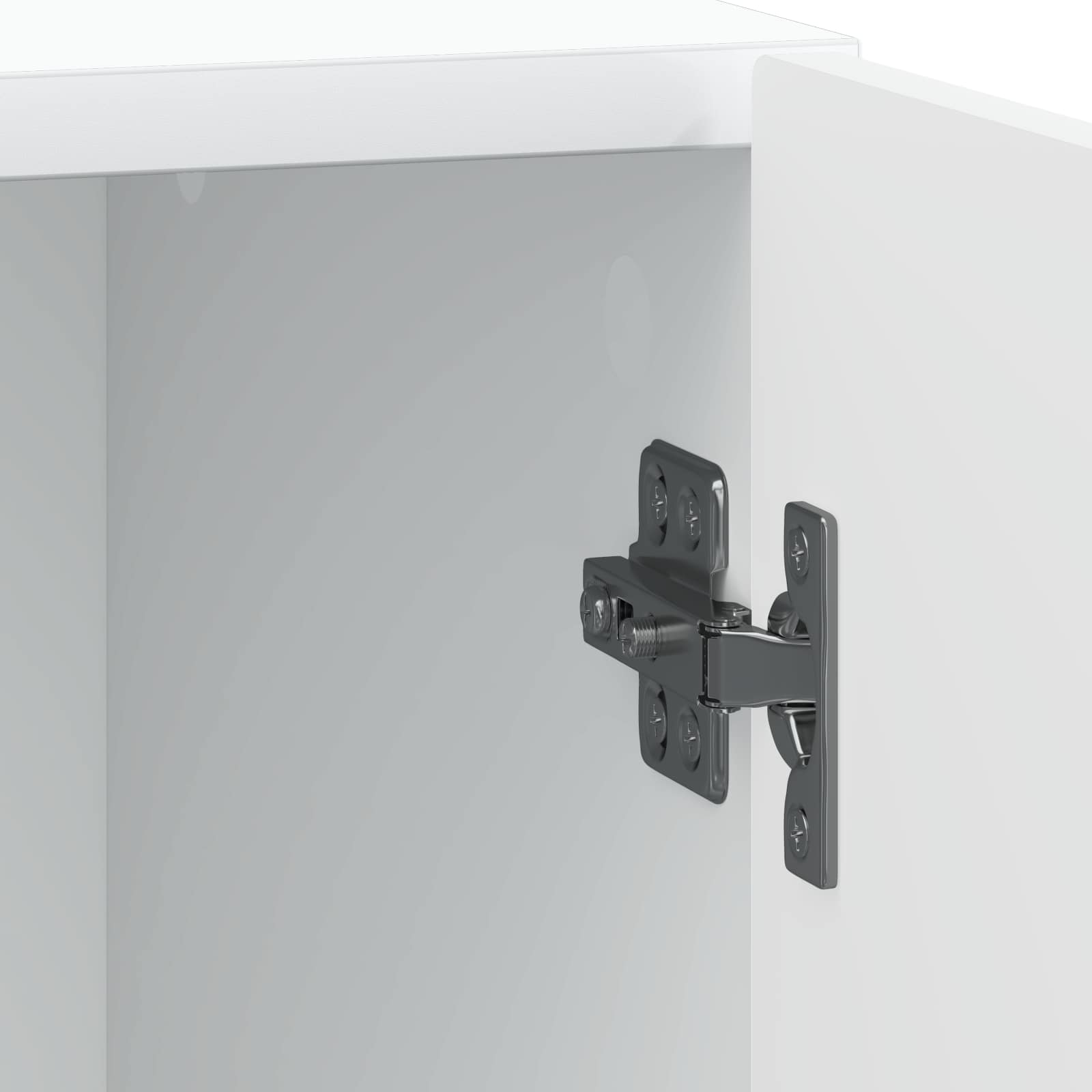 Bedside Cabinet White 43 x 34.5 x 50 cm Engineered Wood