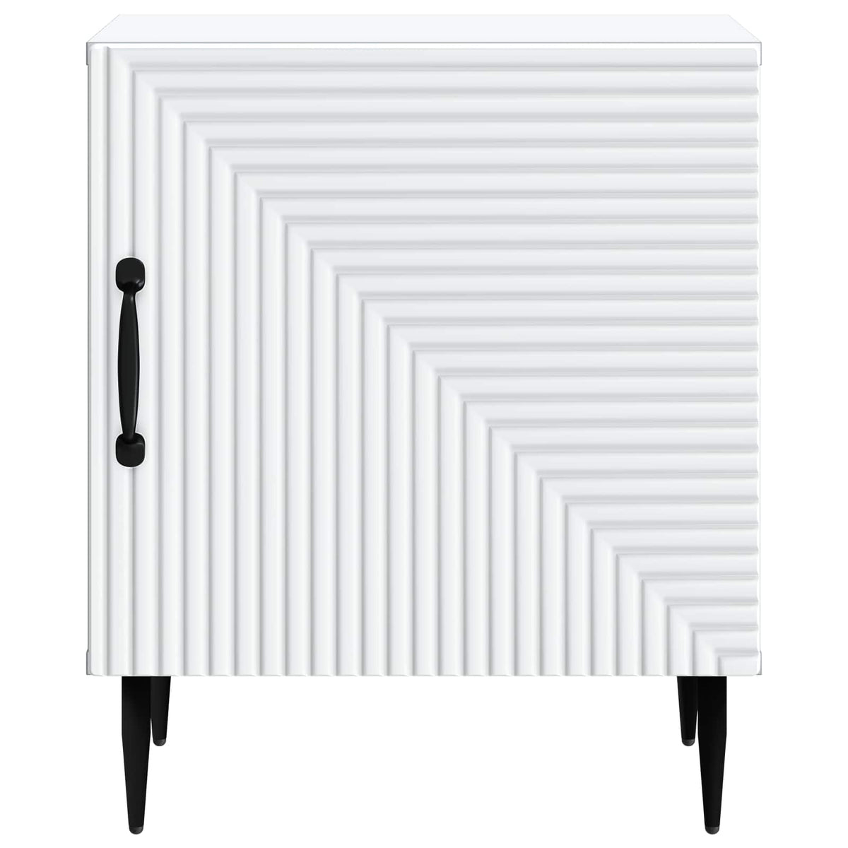 Bedside Cabinet White 43 x 34.5 x 50 cm Engineered Wood