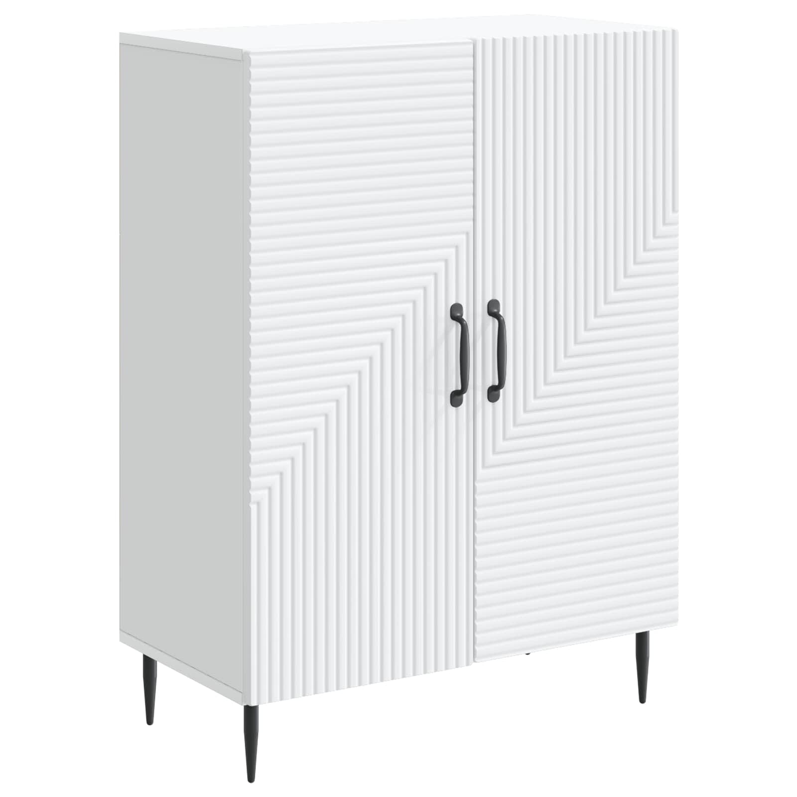 Sideboard White 66 x 34.5 x 89.5 cm Engineered Wood