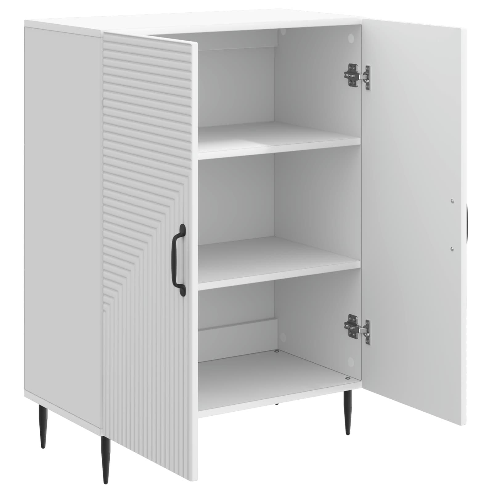Sideboard White 66 x 34.5 x 89.5 cm Engineered Wood