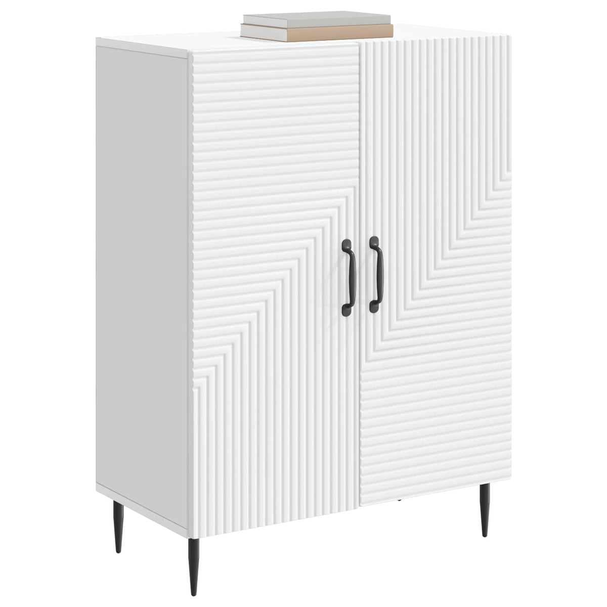 Sideboard White 66 x 34.5 x 89.5 cm Engineered Wood