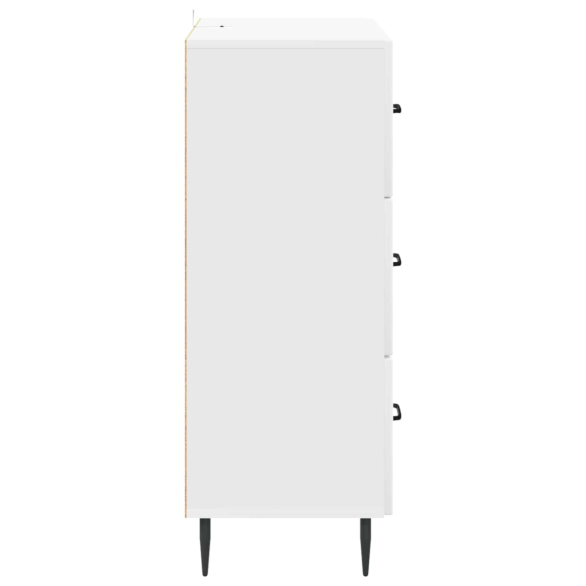 Drawer Cabinet White 66 x 34.5 x 89.5 cm Engineered Wood