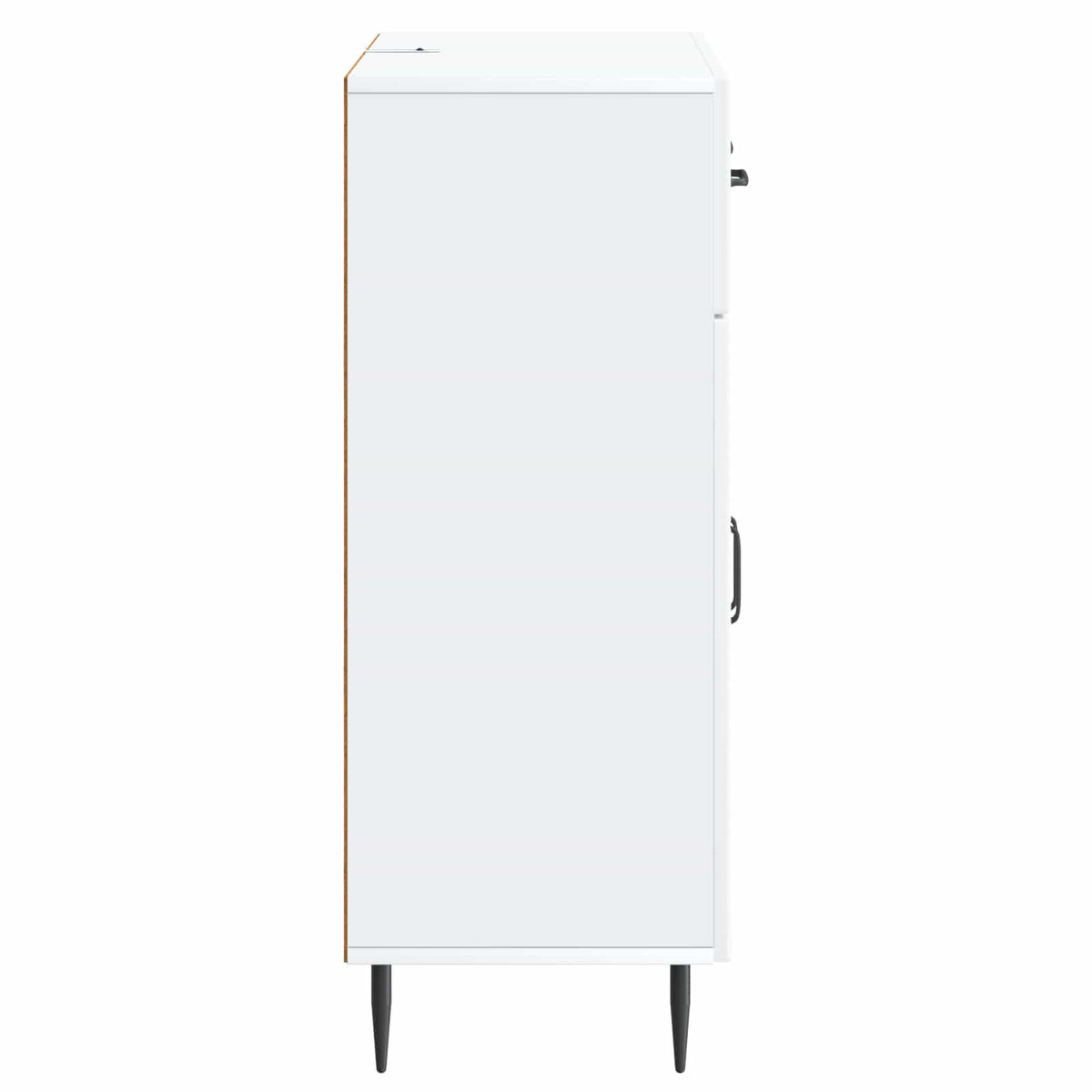 Sideboard with Drawer White 66 x 34.5 x 89.5 cm Engineered Wood