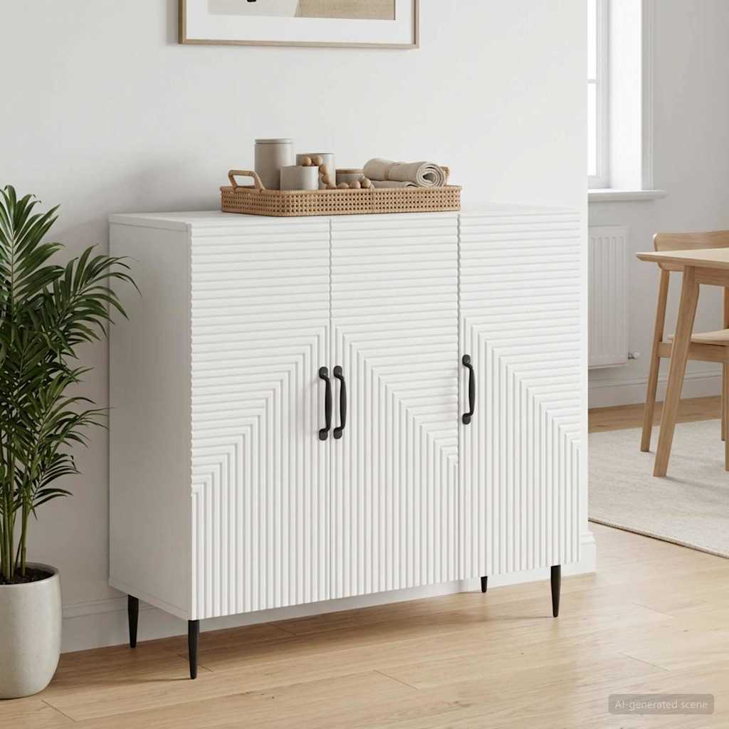 Sideboard White 89 x 34.5 x 80 cm Engineered Wood