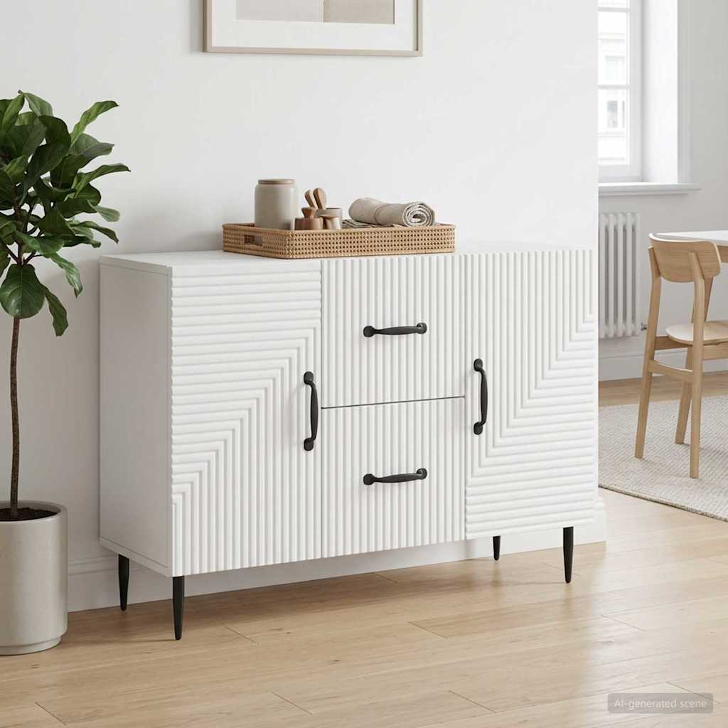 Sideboard White 89 x 34.5 x 60 cm Engineered Wood