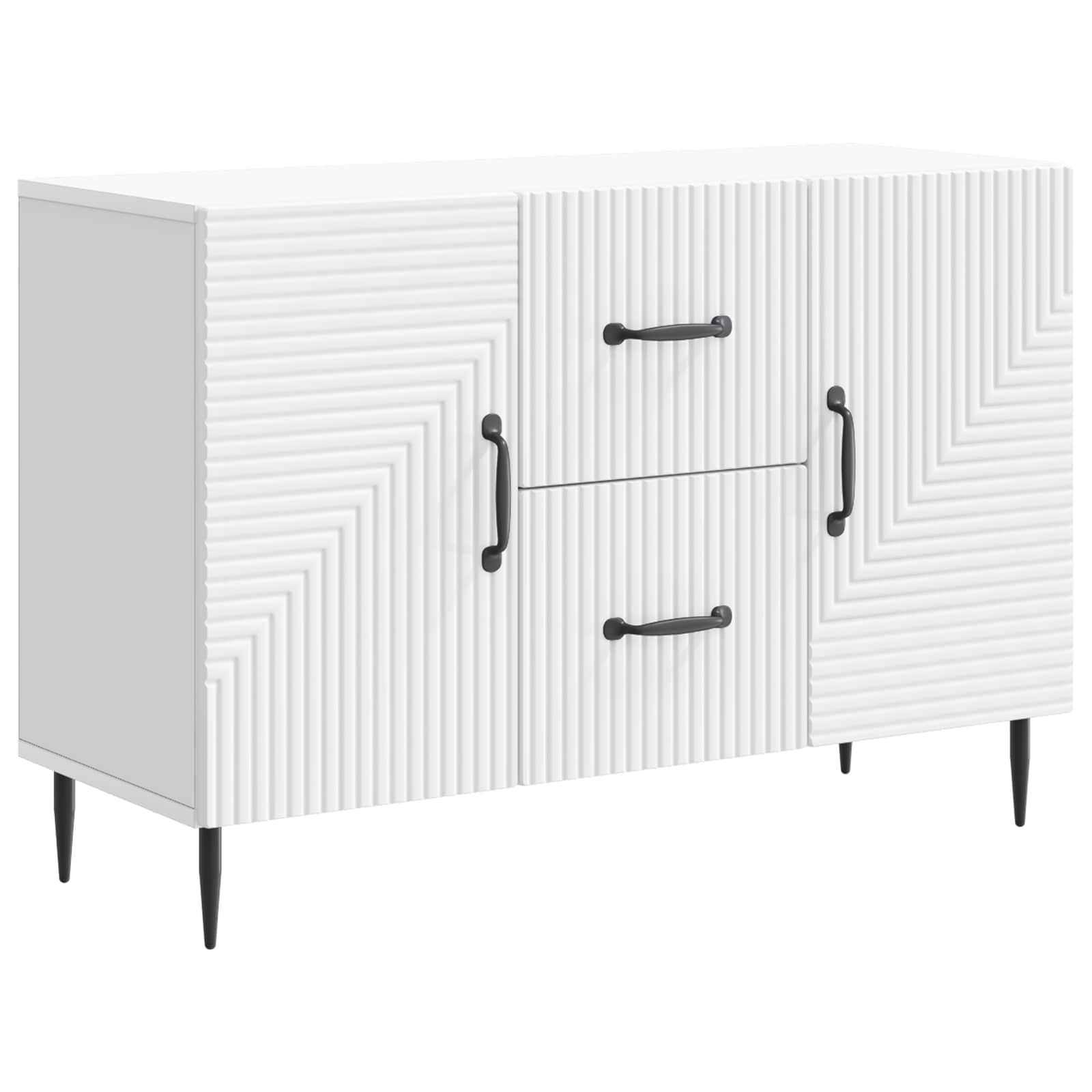 Sideboard with Drawer White 89 x 34.5 x 60 cm Engineered Wood