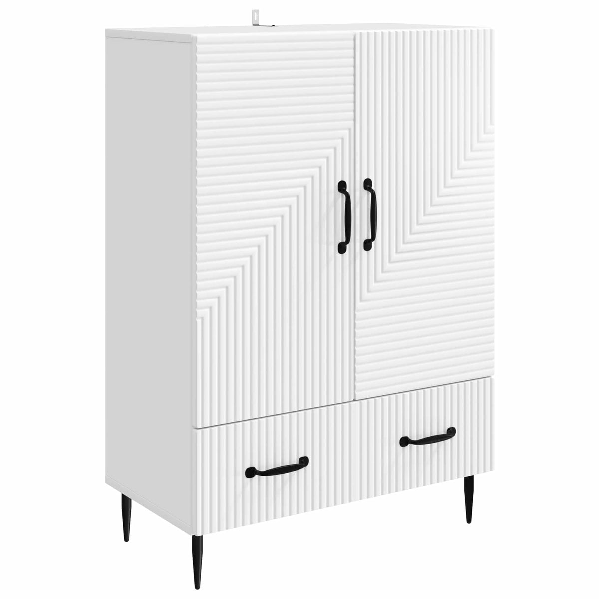Sideboard with Drawer White 66 x 34.5 x 95 cm Engineered Wood