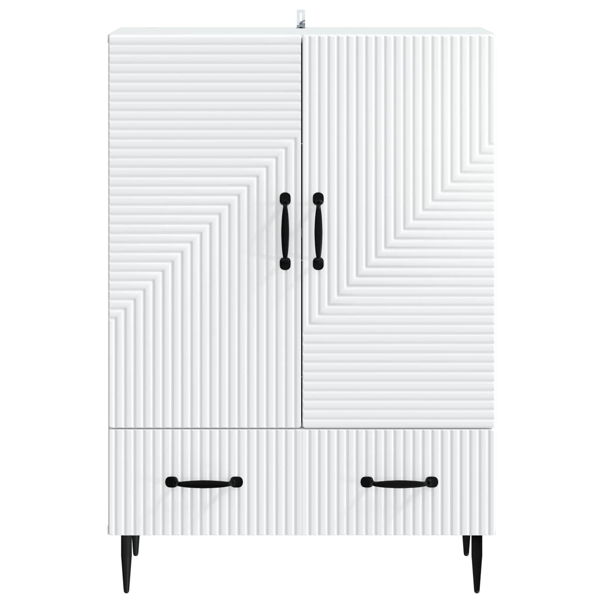 Sideboard with Drawer White 66 x 34.5 x 95 cm Engineered Wood