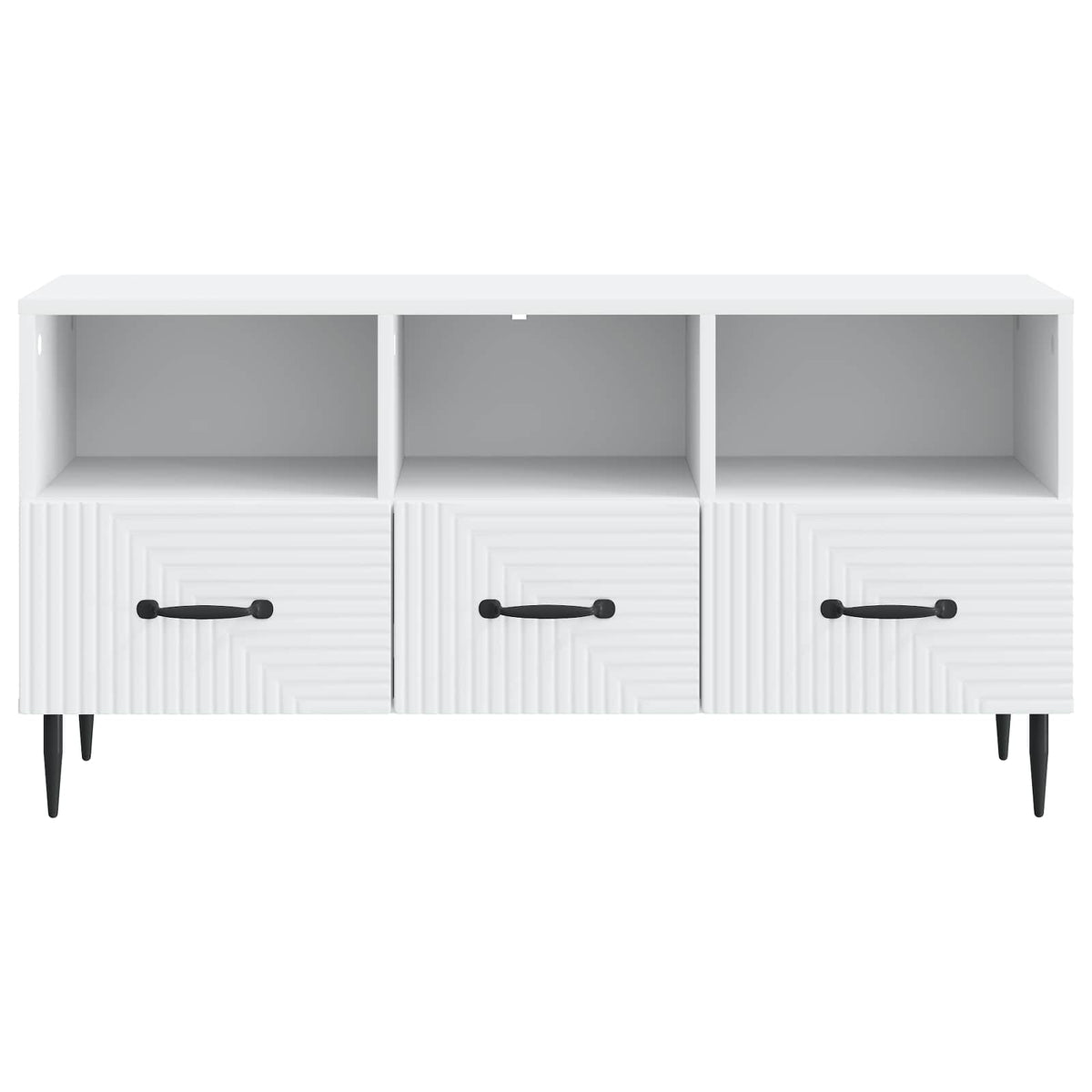 TV Cabinet with Drawer White 102 x 34.5 x 50 cm Engineered Wood