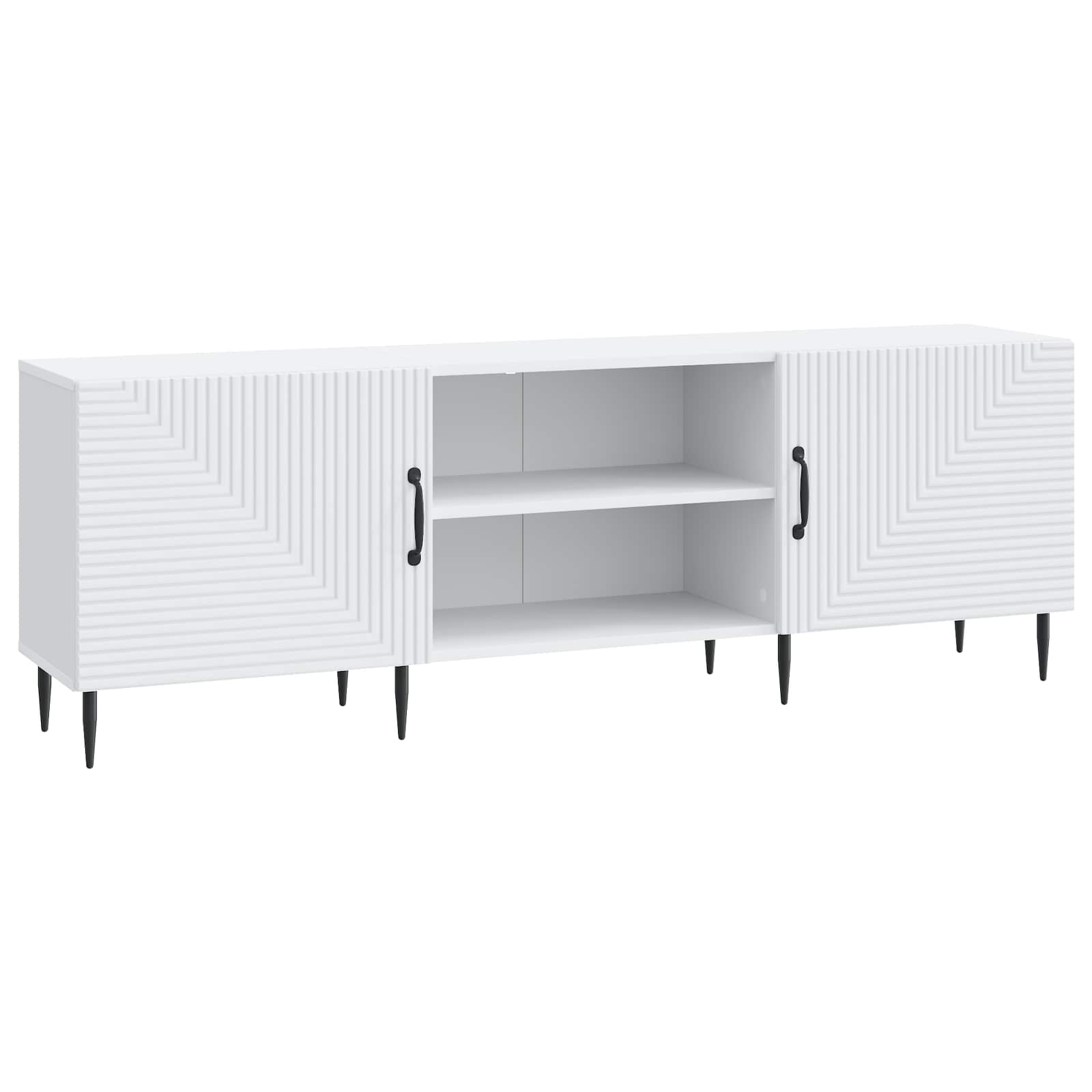 TV Cabinet White 150 x 31 x 50 cm Engineered Wood