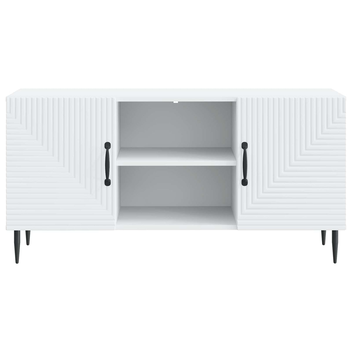 TV Cabinet White 102 x 34.5 x 50 cm Engineered Wood