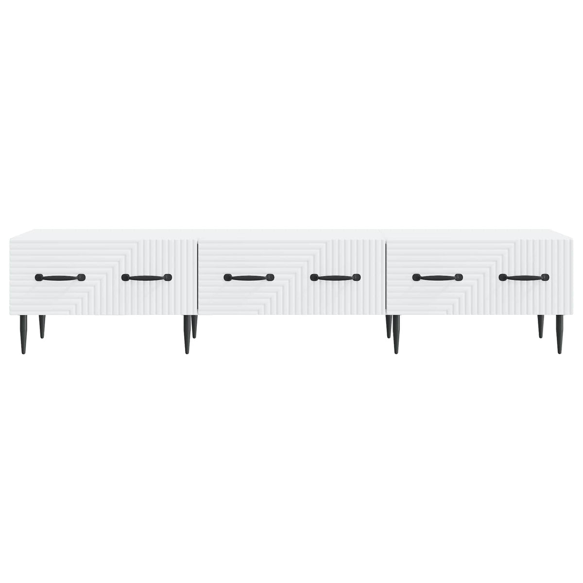 TV Cabinet with Drawer White 147 x 34.5 x 30 cm Engineered Wood