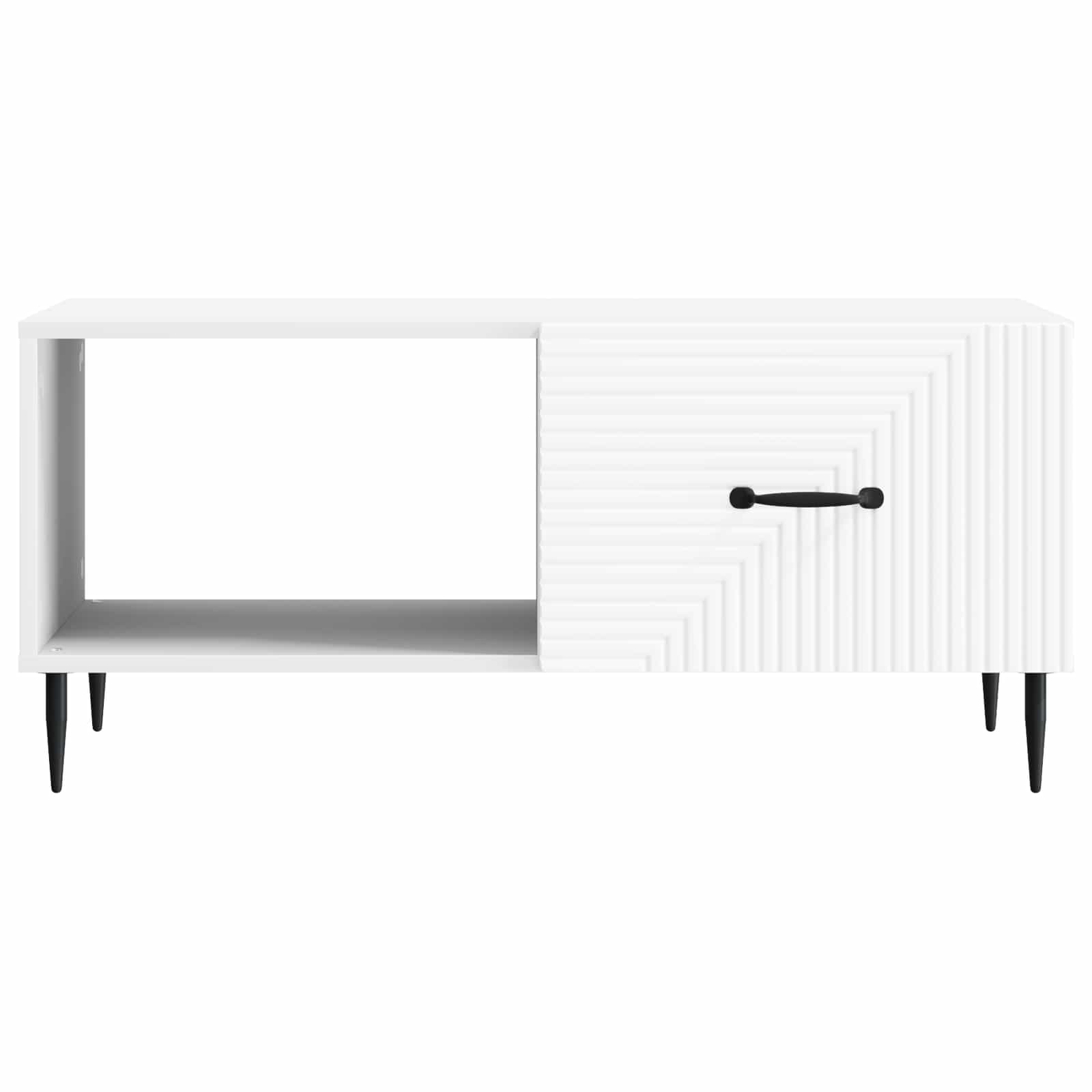 Coffee Table White 90 x 50 x 40 cm Engineered Wood