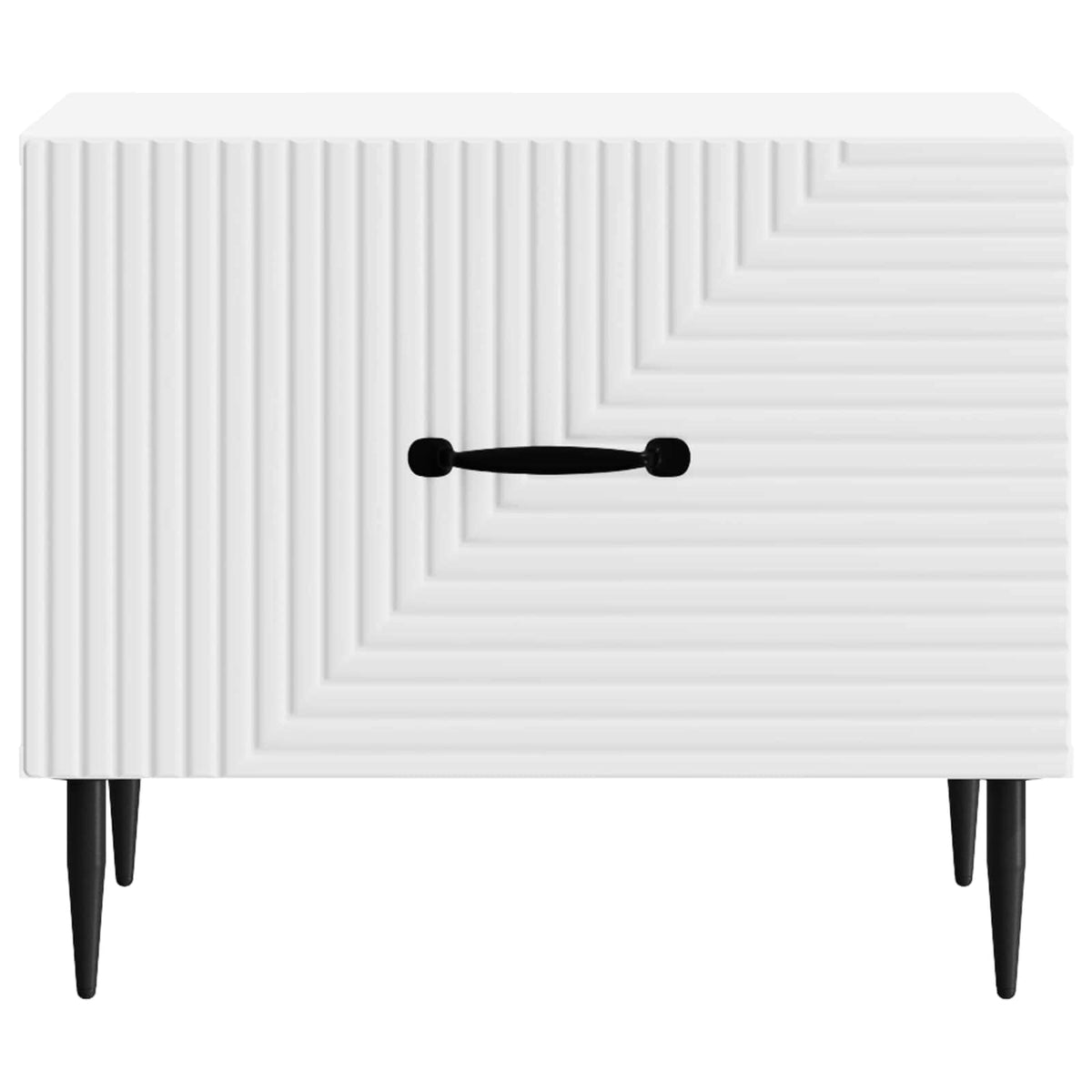 Coffee Table with Drawer White 49 x 50 x 40 cm Engineered Wood