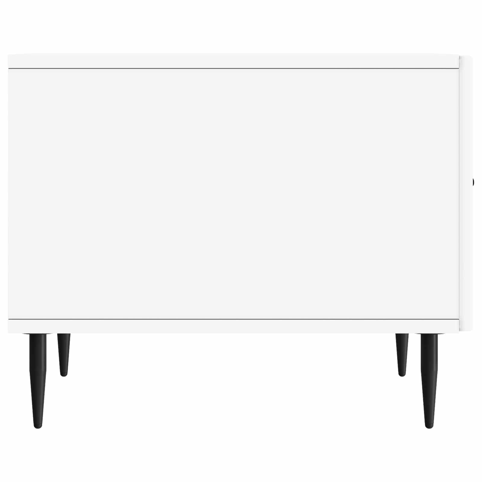 Coffee Table with Drawer White 49 x 50 x 40 cm Engineered Wood