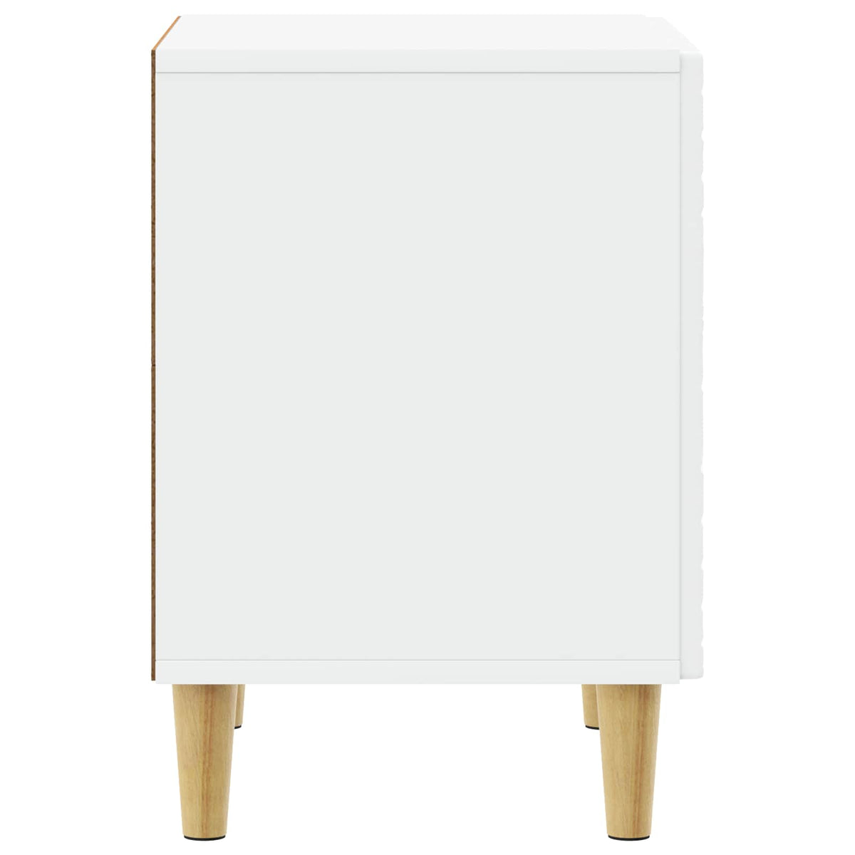 Bedside Table White 43 x 34.5 x 50 cm Engineered Wood