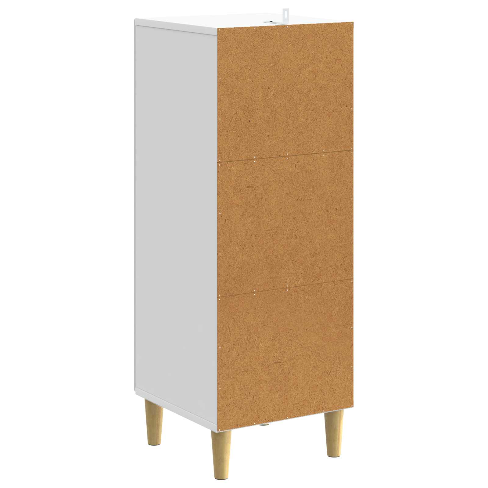 Drawer Cabinet White 33 x 34.5 x 90 cm Engineered Wood
