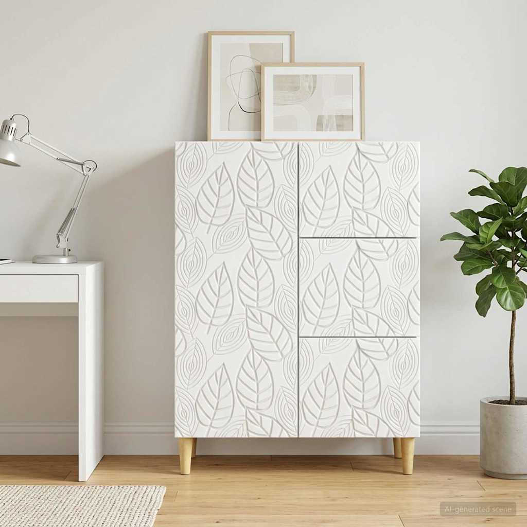 Sideboard White 66 x 34.5 x 90 cm Engineered Wood