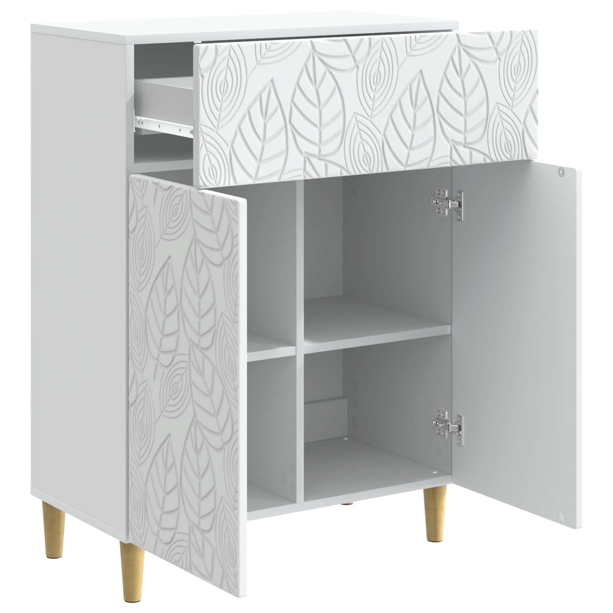 Sideboard White 66 x 34.5 x 90 cm Engineered Wood