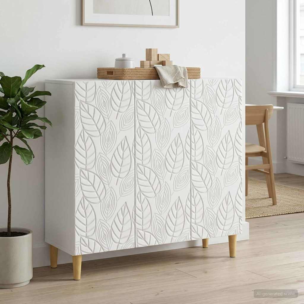 Sideboard White 89 x 34.5 x 80 cm Engineered Wood