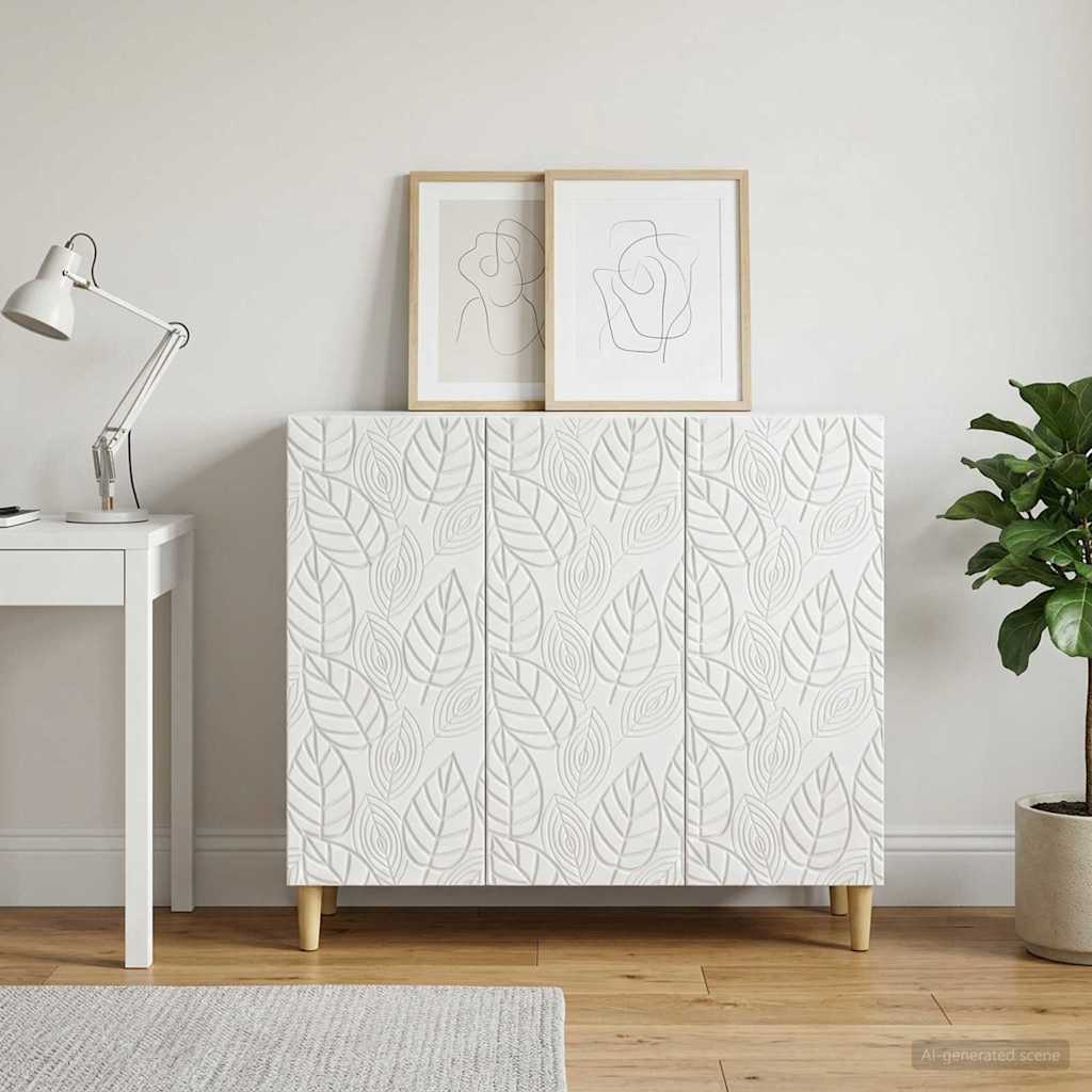 Sideboard White 89 x 34.5 x 80 cm Engineered Wood