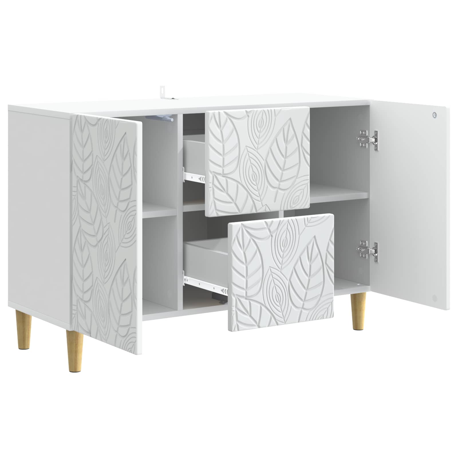 Sideboard White 89 x 34.5 x 60 cm Engineered Wood