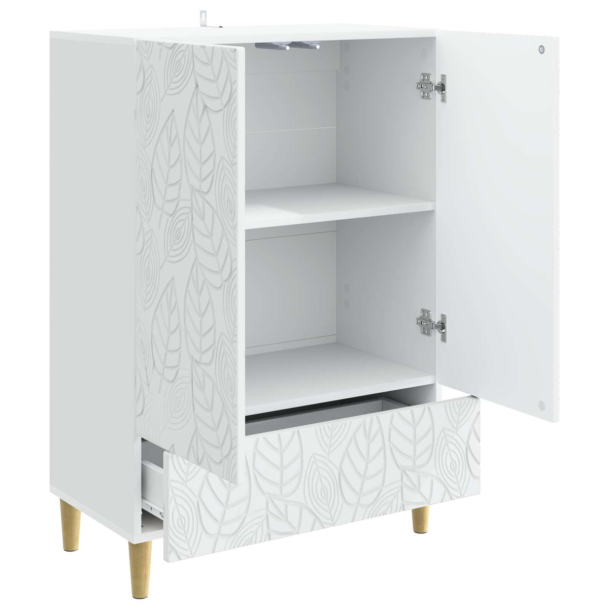 Sideboard White 66 x 34.5 x 95 cm Engineered Wood