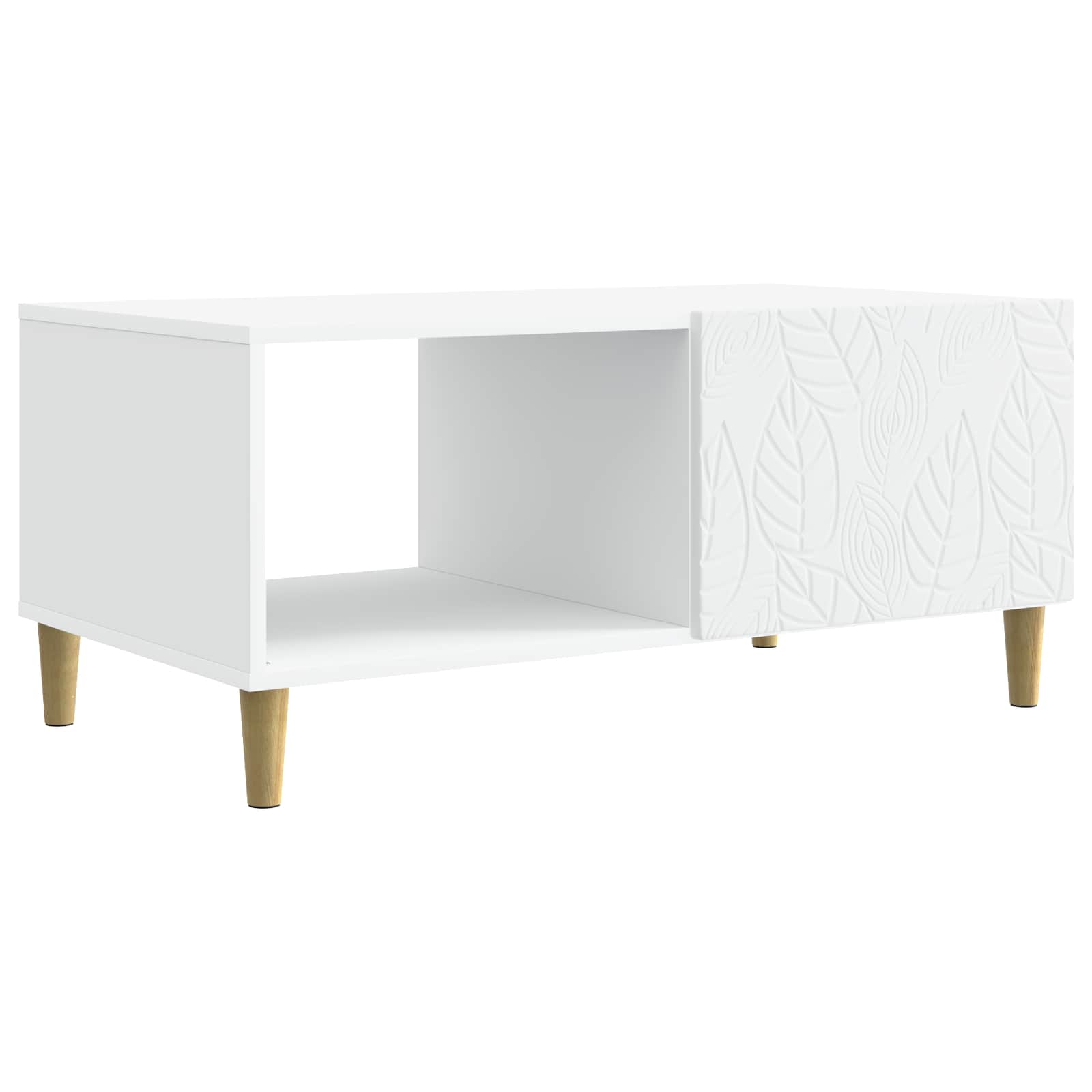 Coffee Table White 90 x 50 x 40 cm Engineered Wood