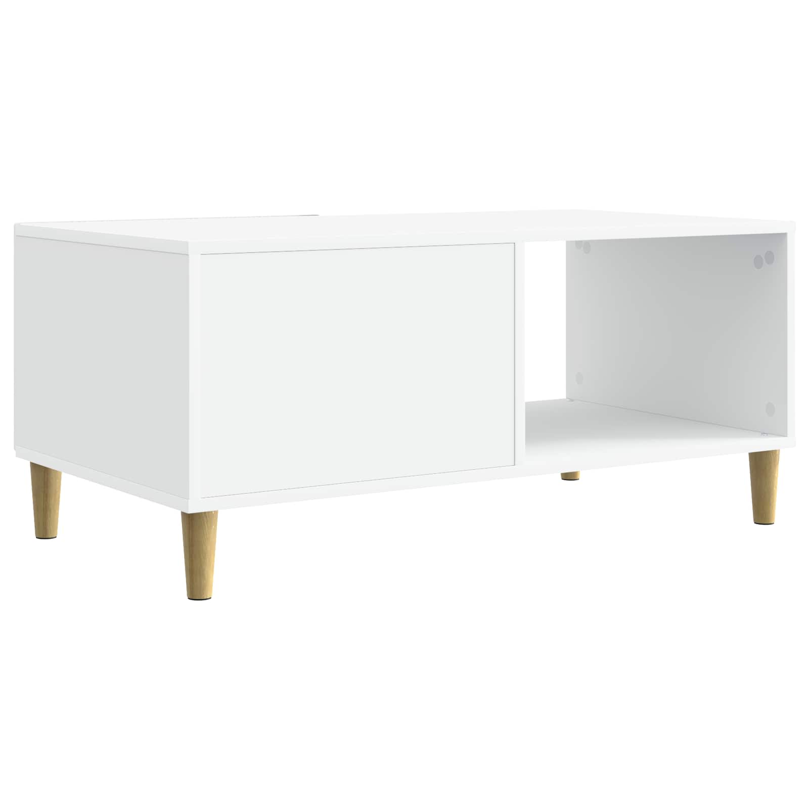 Coffee Table White 90 x 50 x 40 cm Engineered Wood