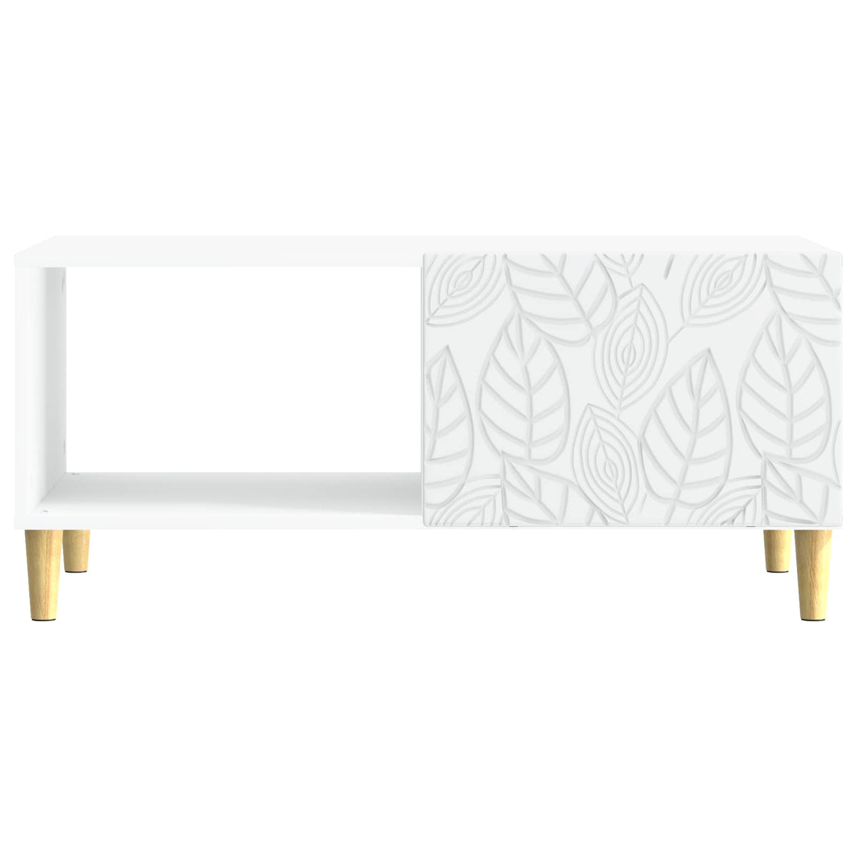 Coffee Table White 90 x 50 x 40 cm Engineered Wood