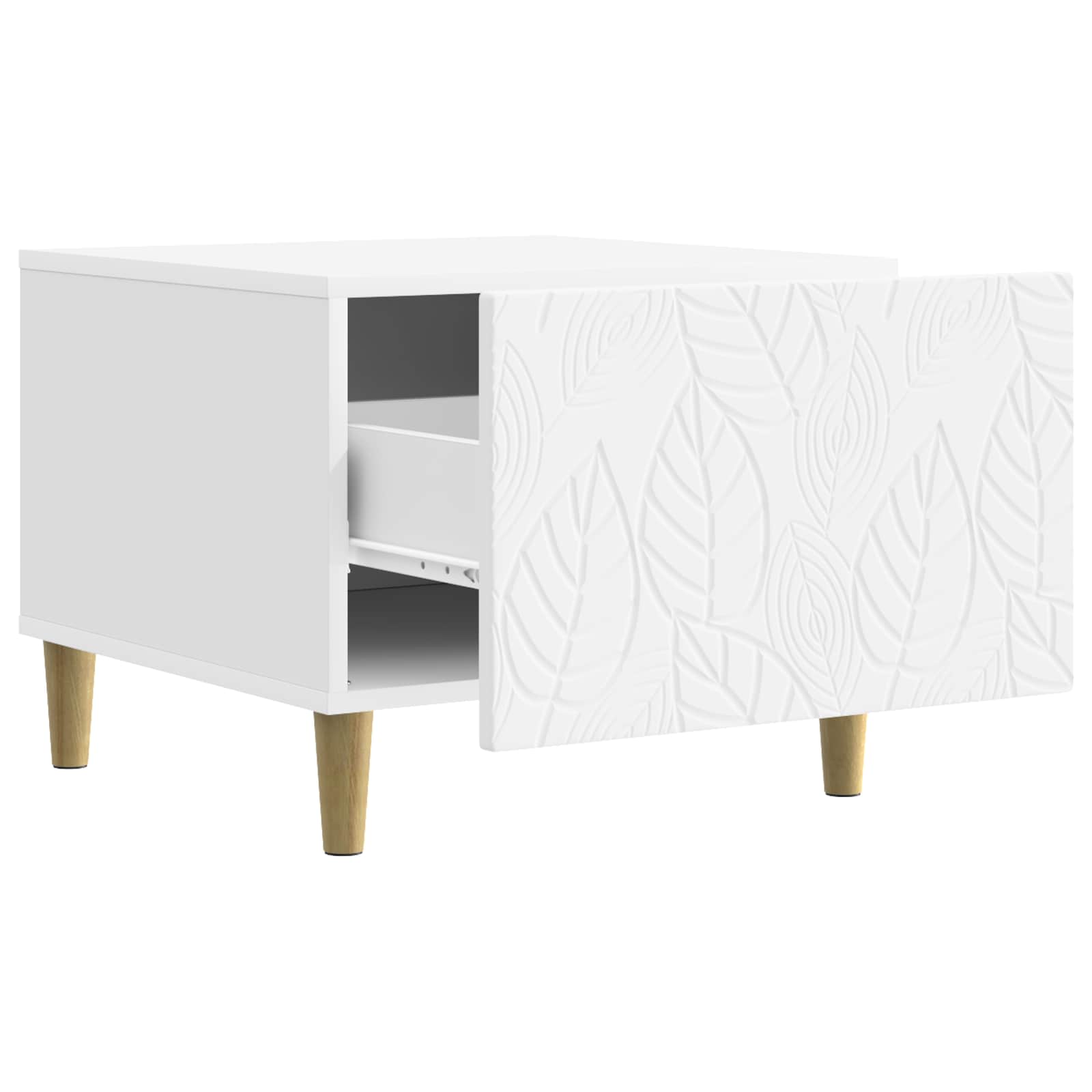 Coffee Table White 50 x 49 x 40 cm Engineered Wood