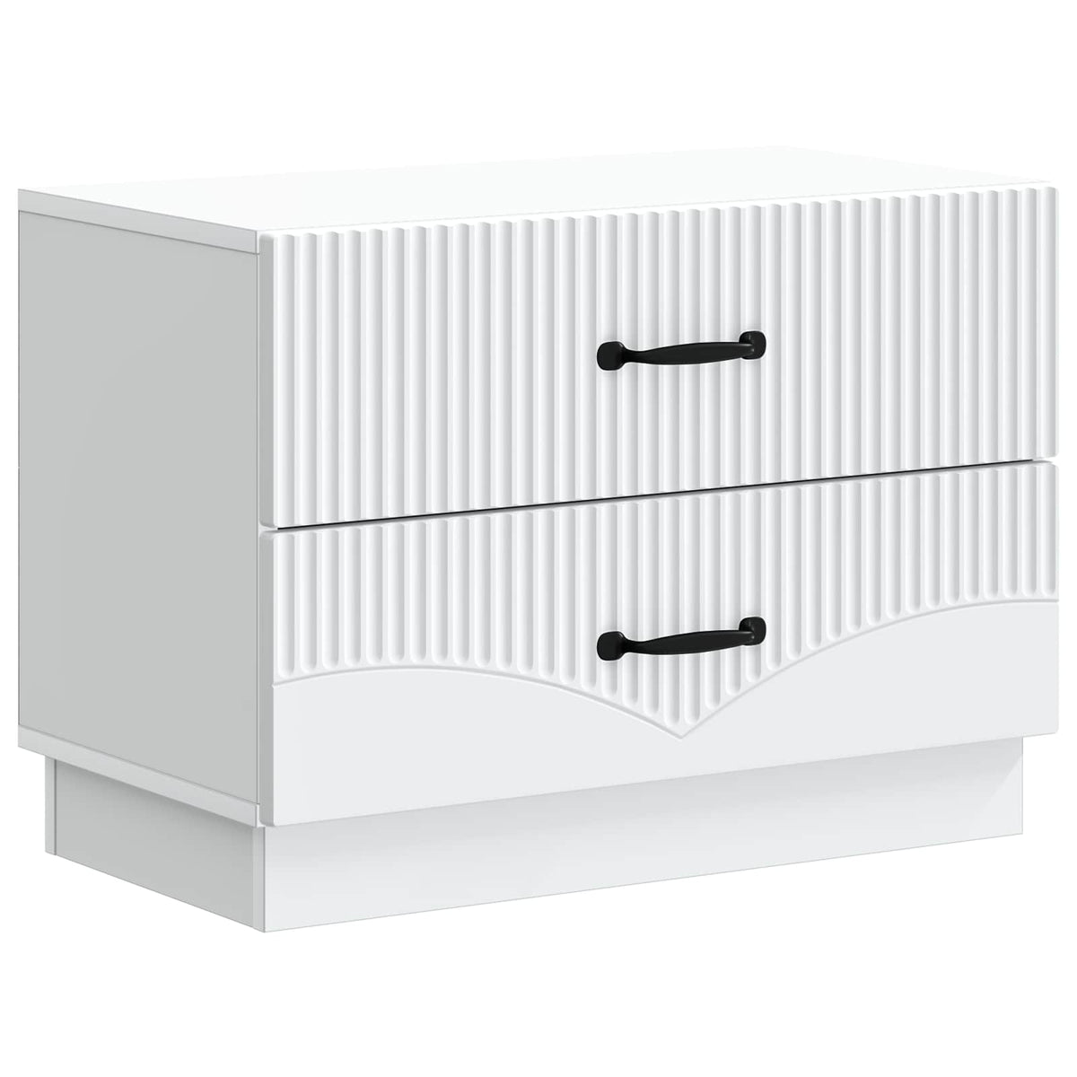 Bedside Cabinet White 62 x 34.5 x 44.5 cm Engineered Wood