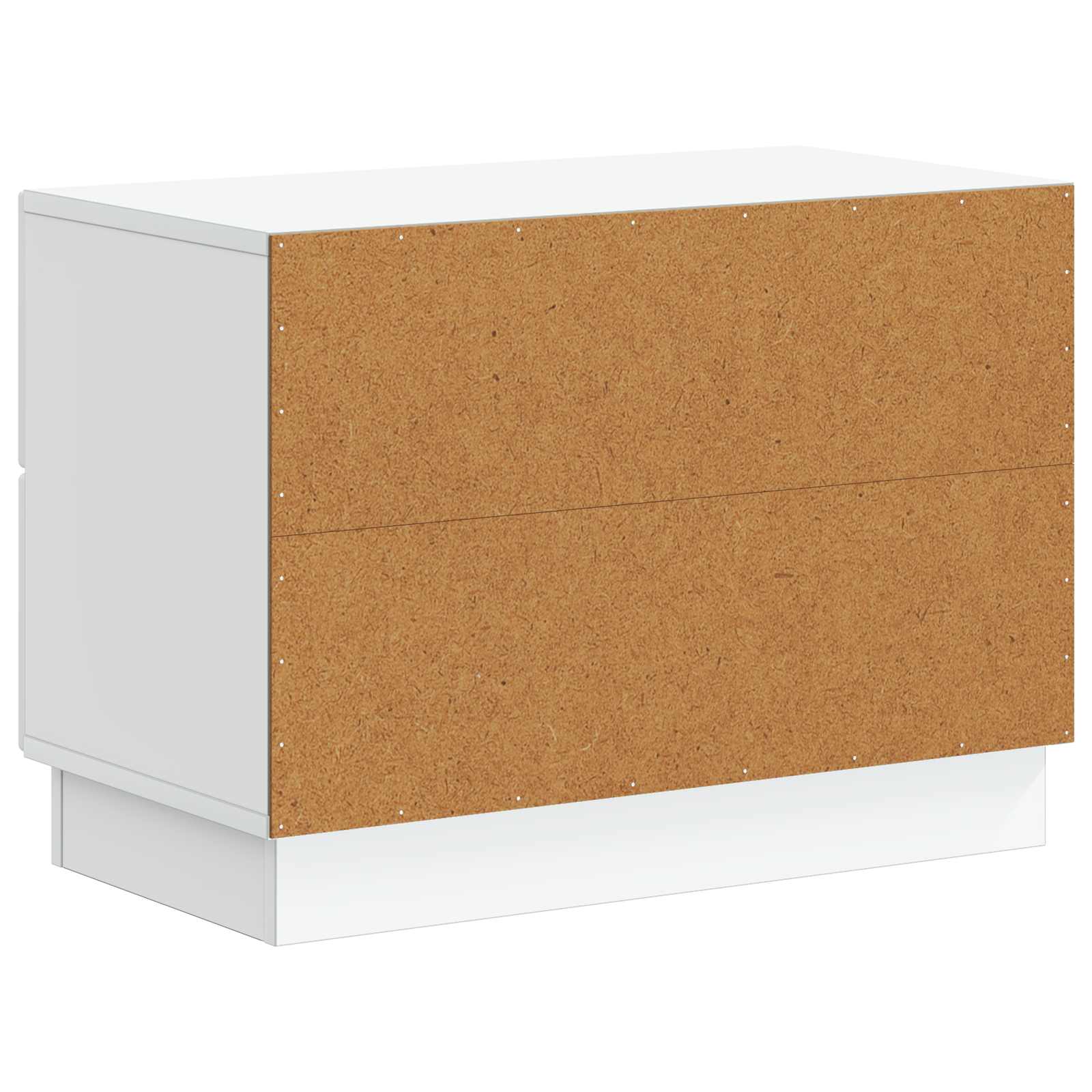 Bedside Cabinet White 62 x 34.5 x 44.5 cm Engineered Wood