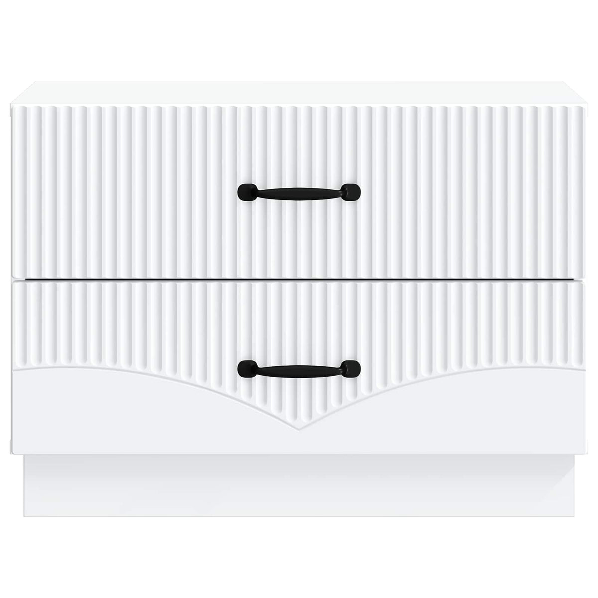 Bedside Cabinet White 62 x 34.5 x 44.5 cm Engineered Wood