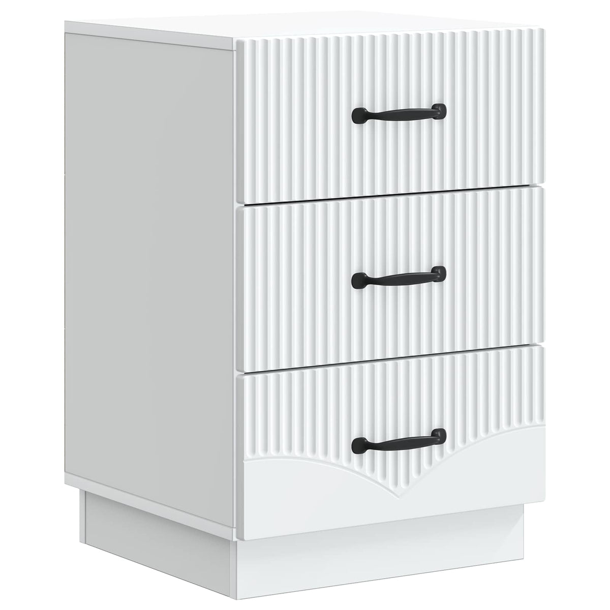 Bedside Cabinet White 43 x 41 x 63.5 cm Engineered Wood